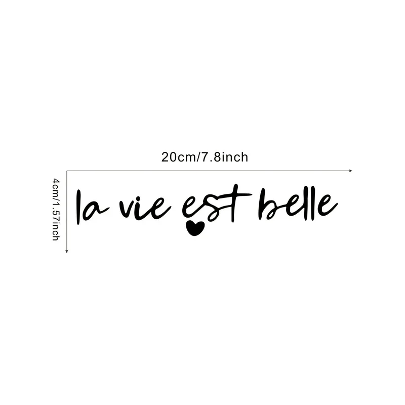 life is beautiful Car stickers makeup mirror dressing mirror room bathroom mirror stickers inspirational text stickers