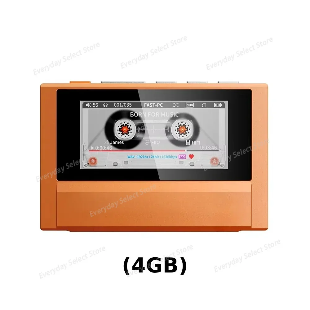 4GB RAM Portable Hi-Res Digital Audio Music Player Dual DAC Bluetooth Music Player 3.5+4.4mm Balanced Output