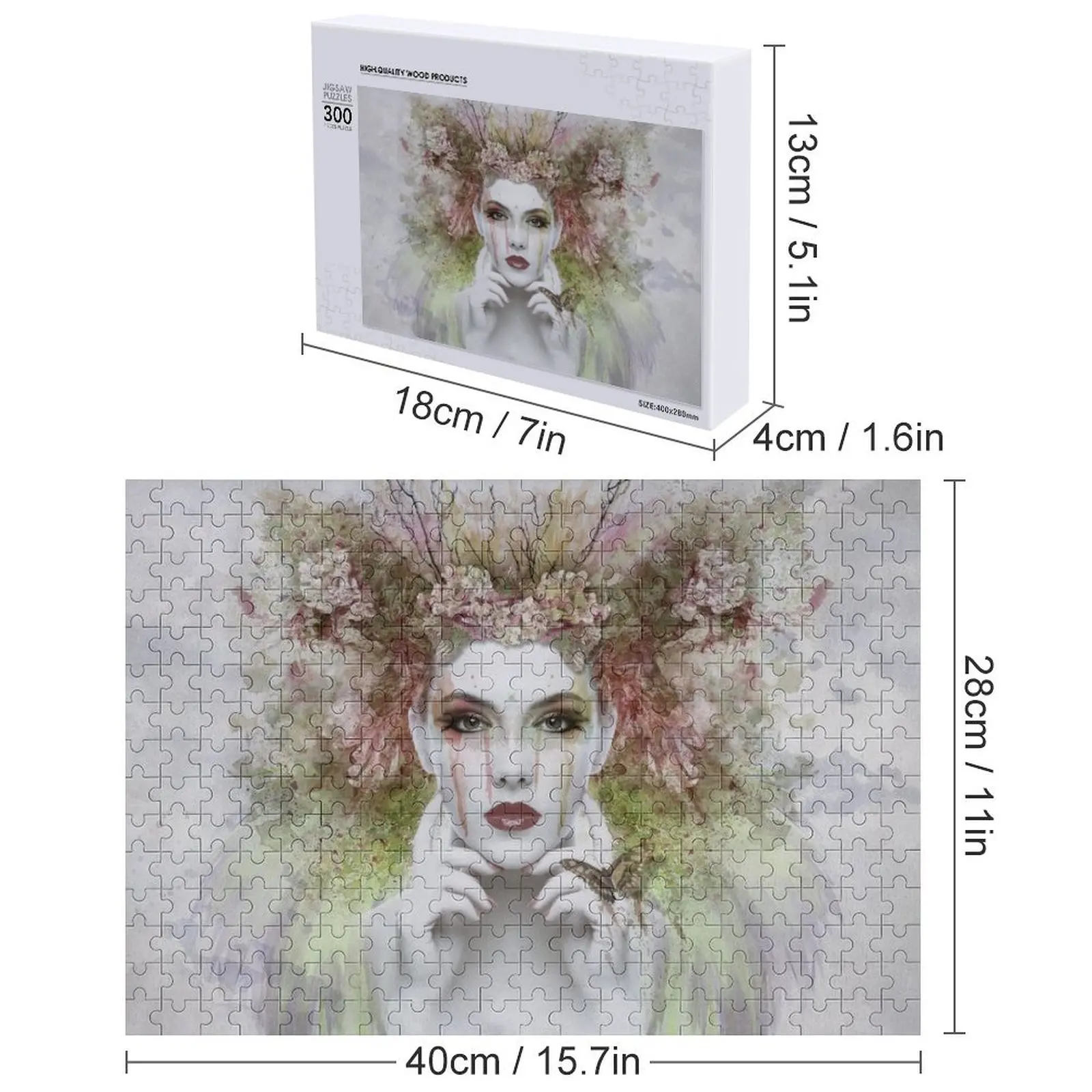 صورة وجه امرأة بانوراما اللغز هدايا مخصصة للتخصيص لغز هدية الطفل