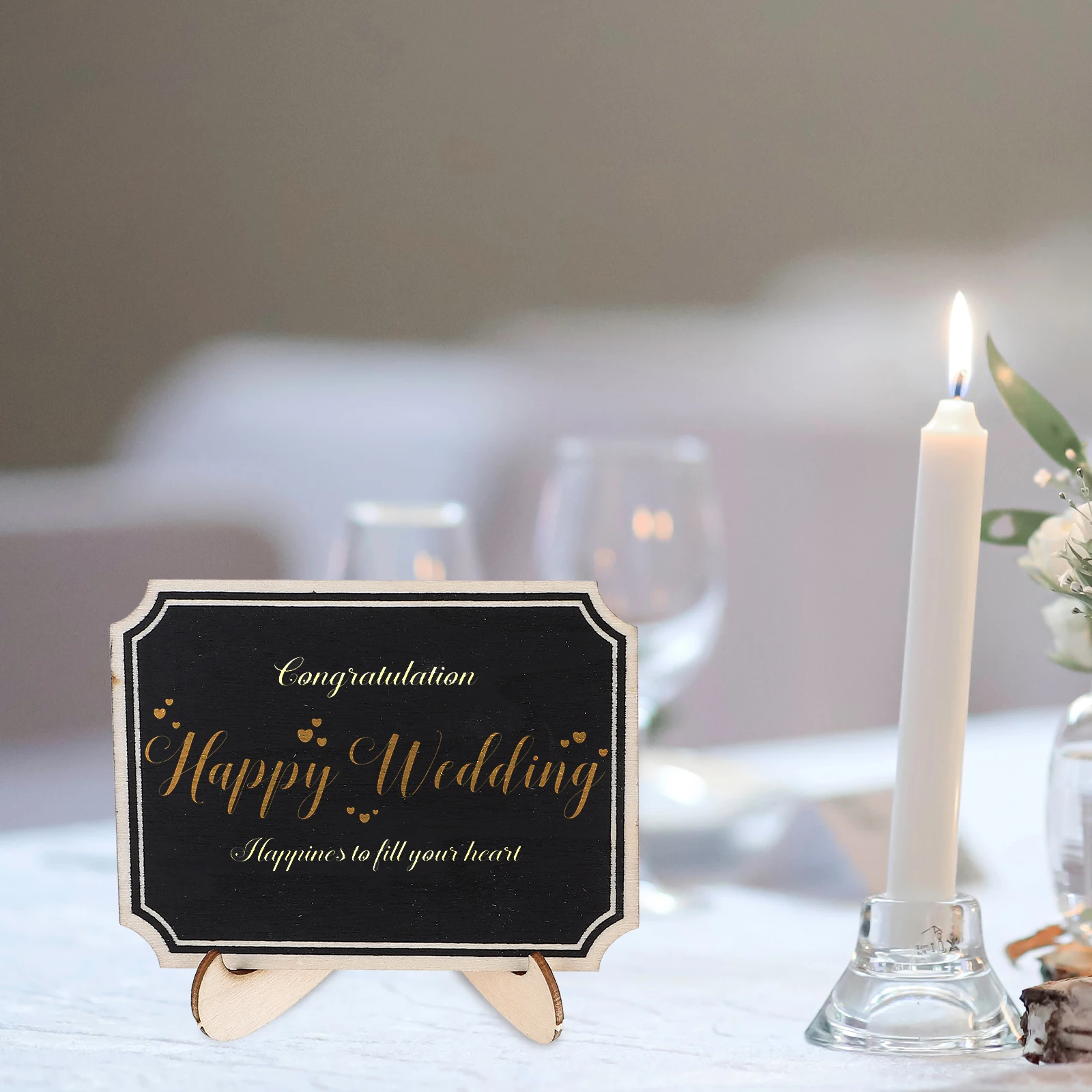 

20pcs Mini Sign Small Signs Creative Wooden Message Board For Cafe Restaurant Bakery Brunch Buffet Home Decor Labels Household