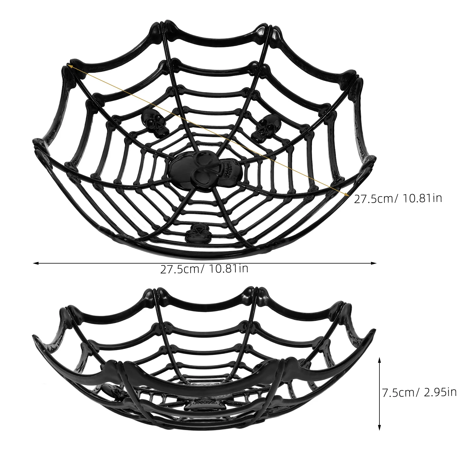 

Plastic Reusable Spider Web Fruit Basket Snack Container Food Storage Basket for Fried Chicken French Fries Home Kitchen