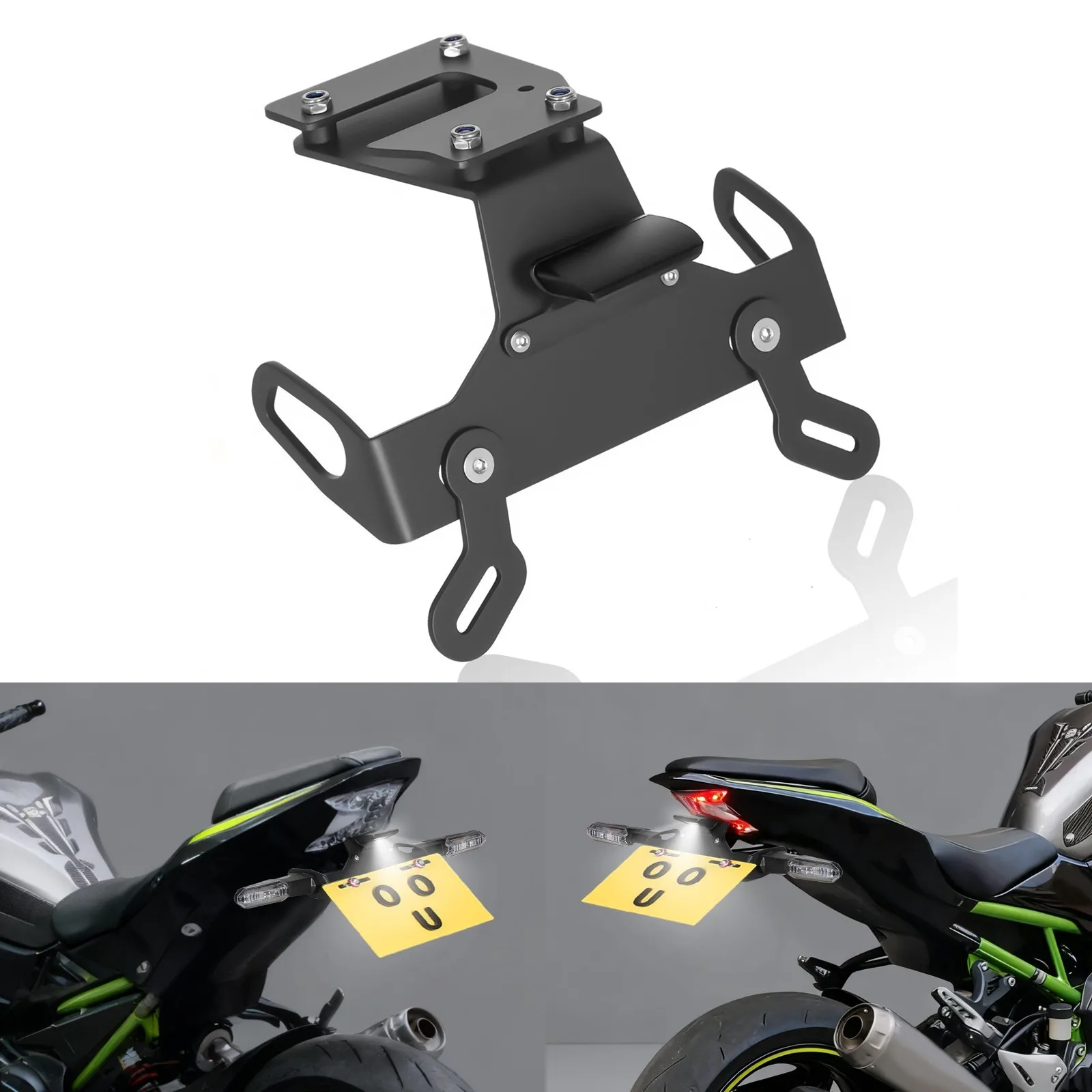 

Z900 Fender Eliminator LED Rear Tail Tidy Kit For KAWASAKI Z 900 Z H2 2017-2024 Z900 Fender Eliminator LED Rear Tail Tidy Kit