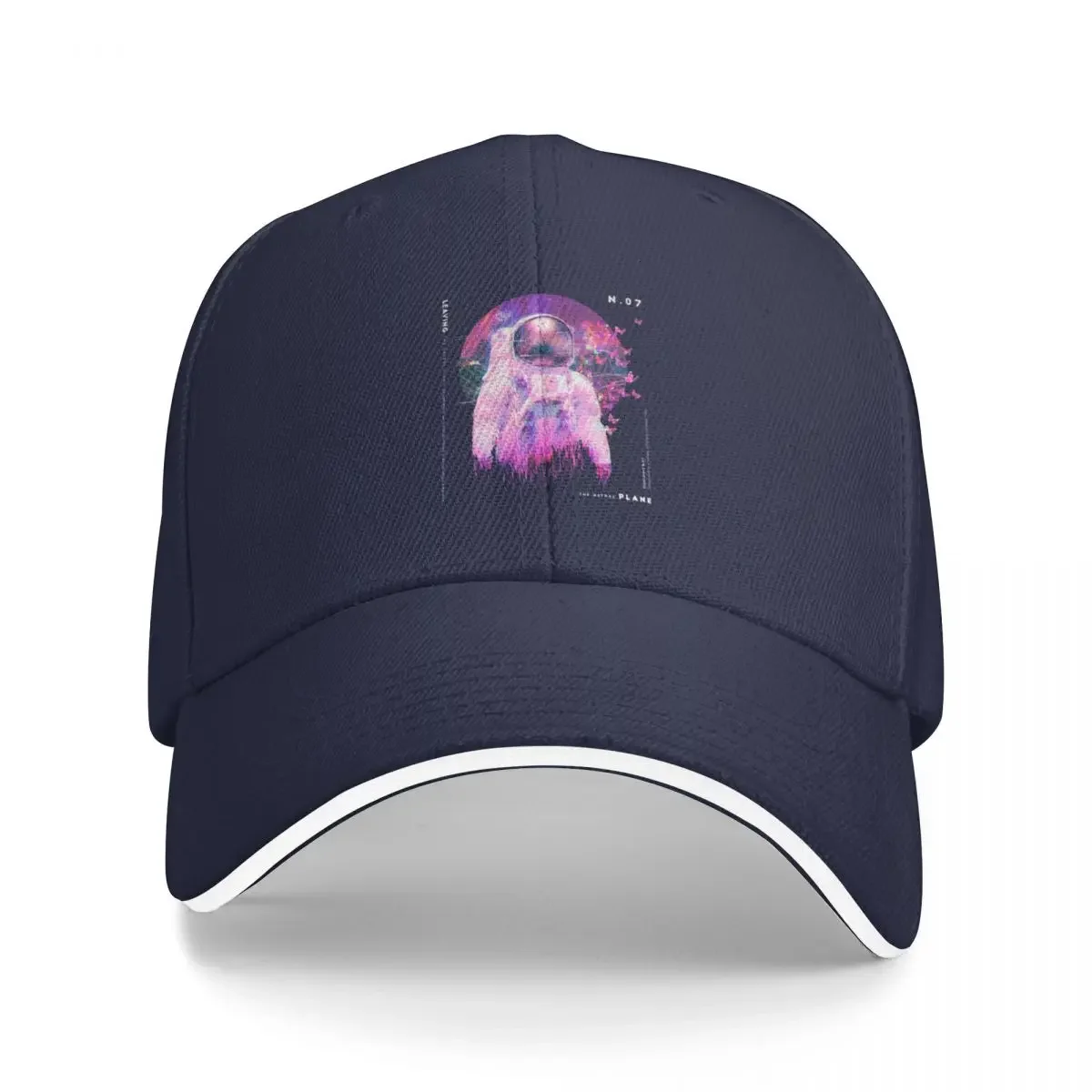 

Glitch astronaut in vaporwave style Baseball Cap Golf Hat Military Tactical Cap Hat For Man Women'S