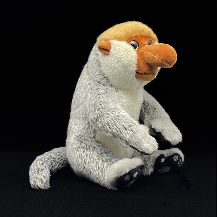 Proboscis Monkey High Fidelity Anime Cute Plushie Nose Ape Plush Toys Lifelike Animals Simulation Stuffed Doll Kawai Toy Gifts