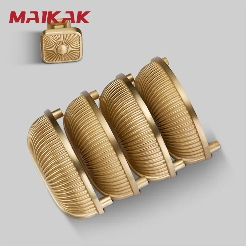 MAIKAK Modern Shell Shape Zinc Alloy Kitchen Cabinet Knobs and Pulls Drawer Knobs  Furniture Knob