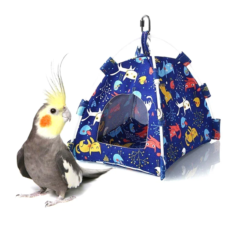 

2025 Trend Bird Cages Parrot Tent Household Pet Hamster-Chinchilla Squirrel Hanging Canvas Tent Hanging Hammock Pet Bird Supplie