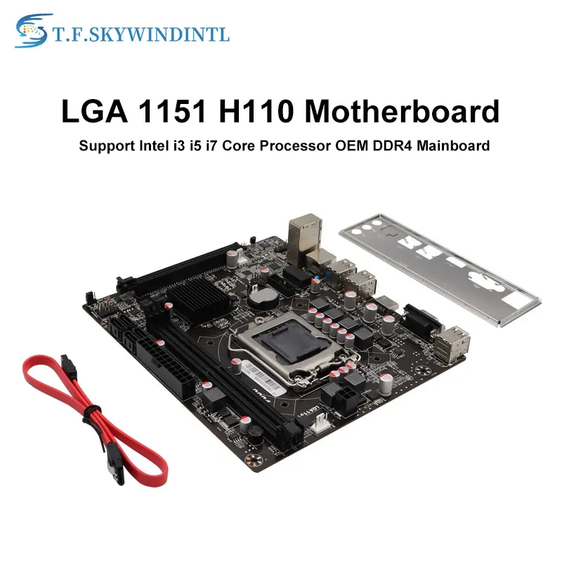 

MOTHERBOAR CPU LGA 1151 H110 M DDR4 32GB Dual Channel Mainboard Support Core i3 i5 i7 PC Computer Motherboard 1151