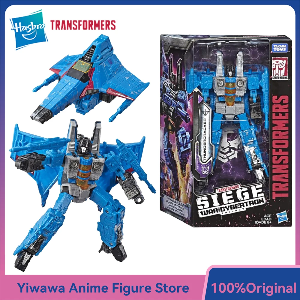

[В наличии] Hasbro Transformers War for Cybertron Siege Thundercracker Nice 18 см Voyager Class Action Anime Фигурка Модель игрушки