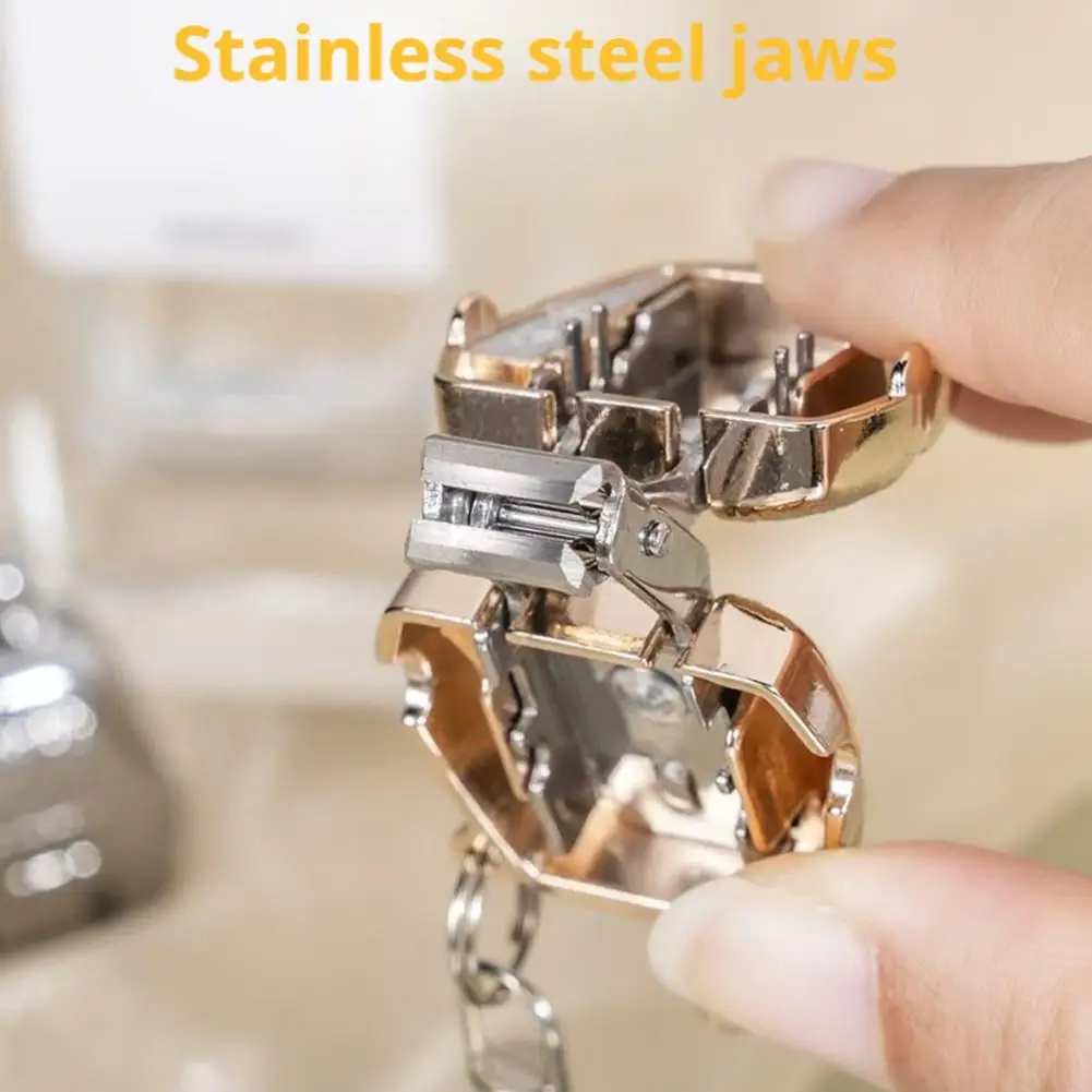 Neue Edelstahl Fingernagel Metall faltbare Mini Nagel Trim Nägel kreative Gepäckfach Schlüsselanhänger