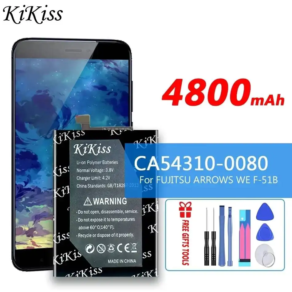 

CA54310-0080 Легкая батарея для мобильного телефона Fujitsu Arrows WE F-51B, 4800 мАч, стабильная