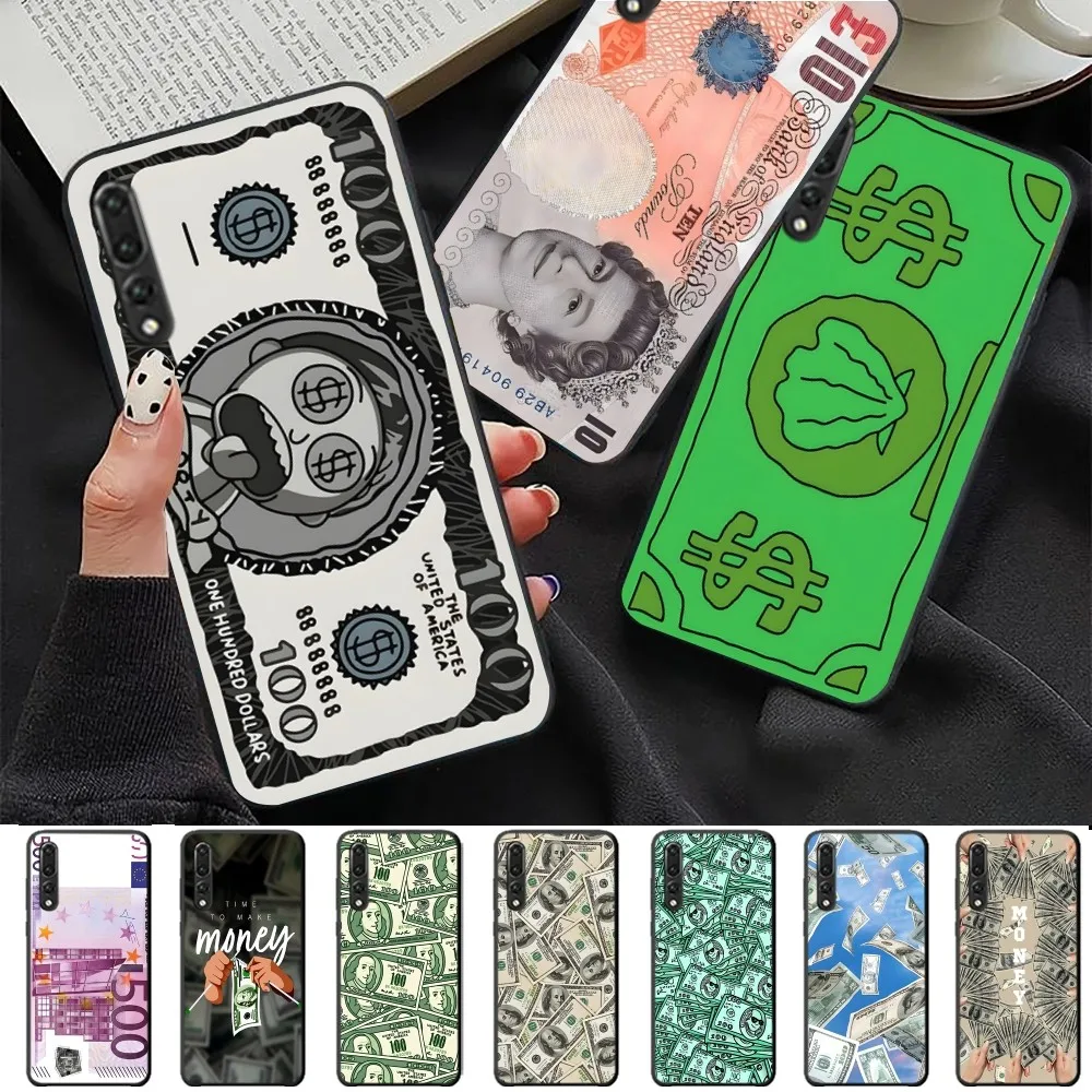 Banknote Dollar Cash Money Phone Case For Huawei P 8 9 10 20 30 40 50 Pro Lite Psmart Honor 10 Lite 70 Mate 20lite