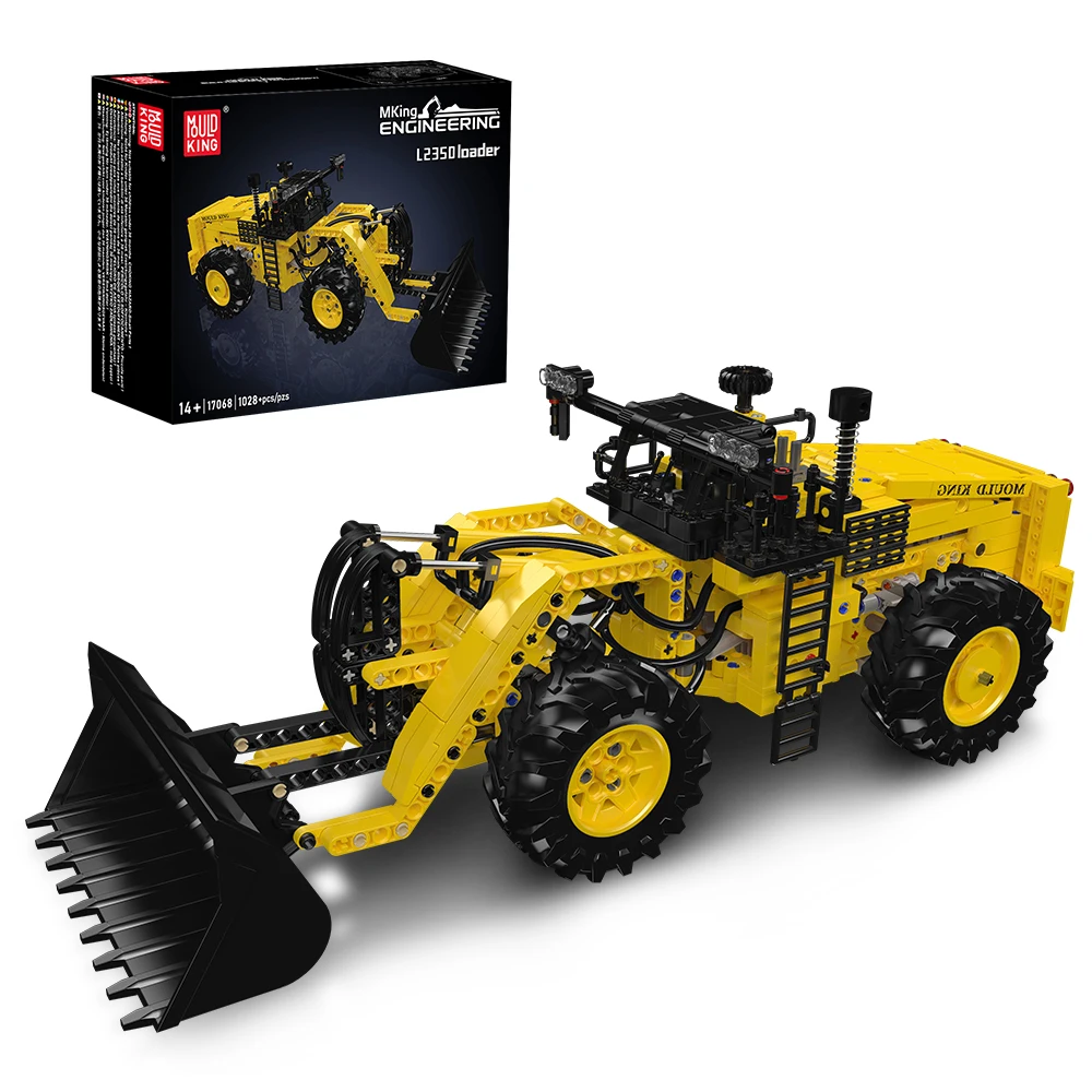 Mould King 17068 Technisches Auto-Spielzeug Der L2350 Radlader Baustein-Set Technik-LKW Bausteine für Kinder Weihnachtsgeschenk
