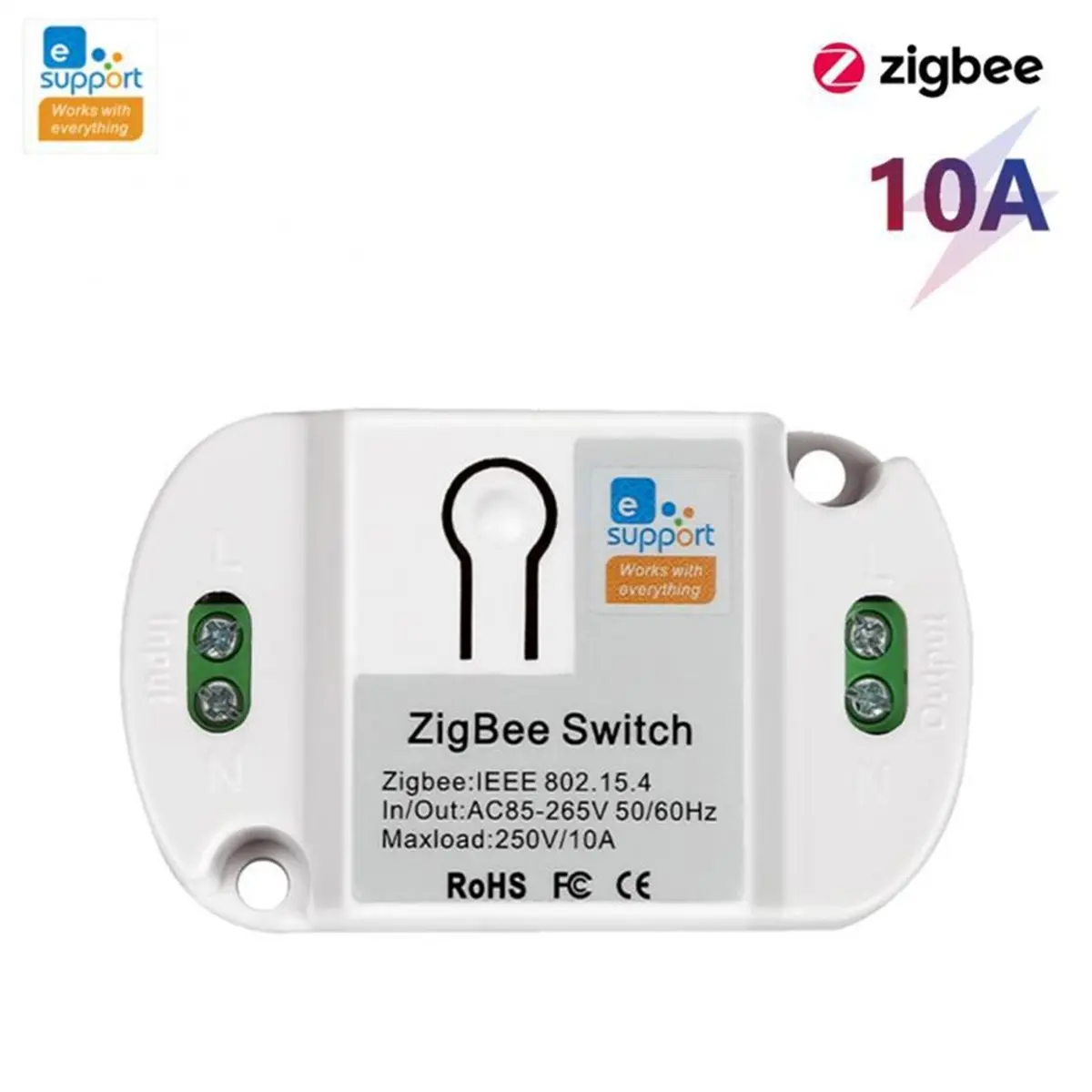AU47-ZigBee 3.0 Smart Switch 10A 265V DIN Rail Module, Wireless Remote Control Voice App Automation, Smart Home Relay Module