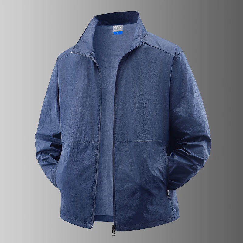 Sommer Outdoor Radsport UV-Beständige Leichte Atmungsaktive Jacke für Herren Modische Trendige Sonnenschutz Hautkleidung