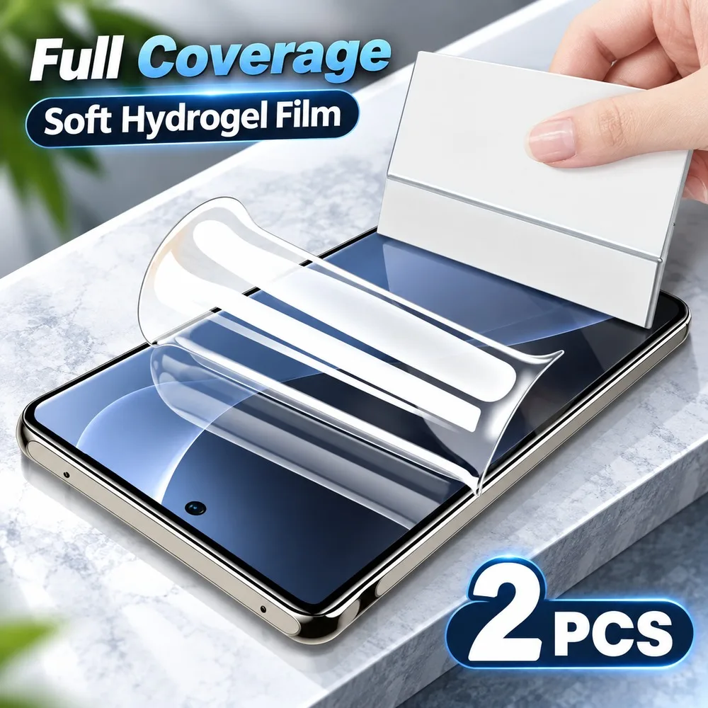 2PCS Soft Screen Protector For Samsung Galaxy S21+ 5G S21 5G S21 FE 5G Hydrogel Film For Samsung Galaxy S20 Ultra S20+ S20 HD