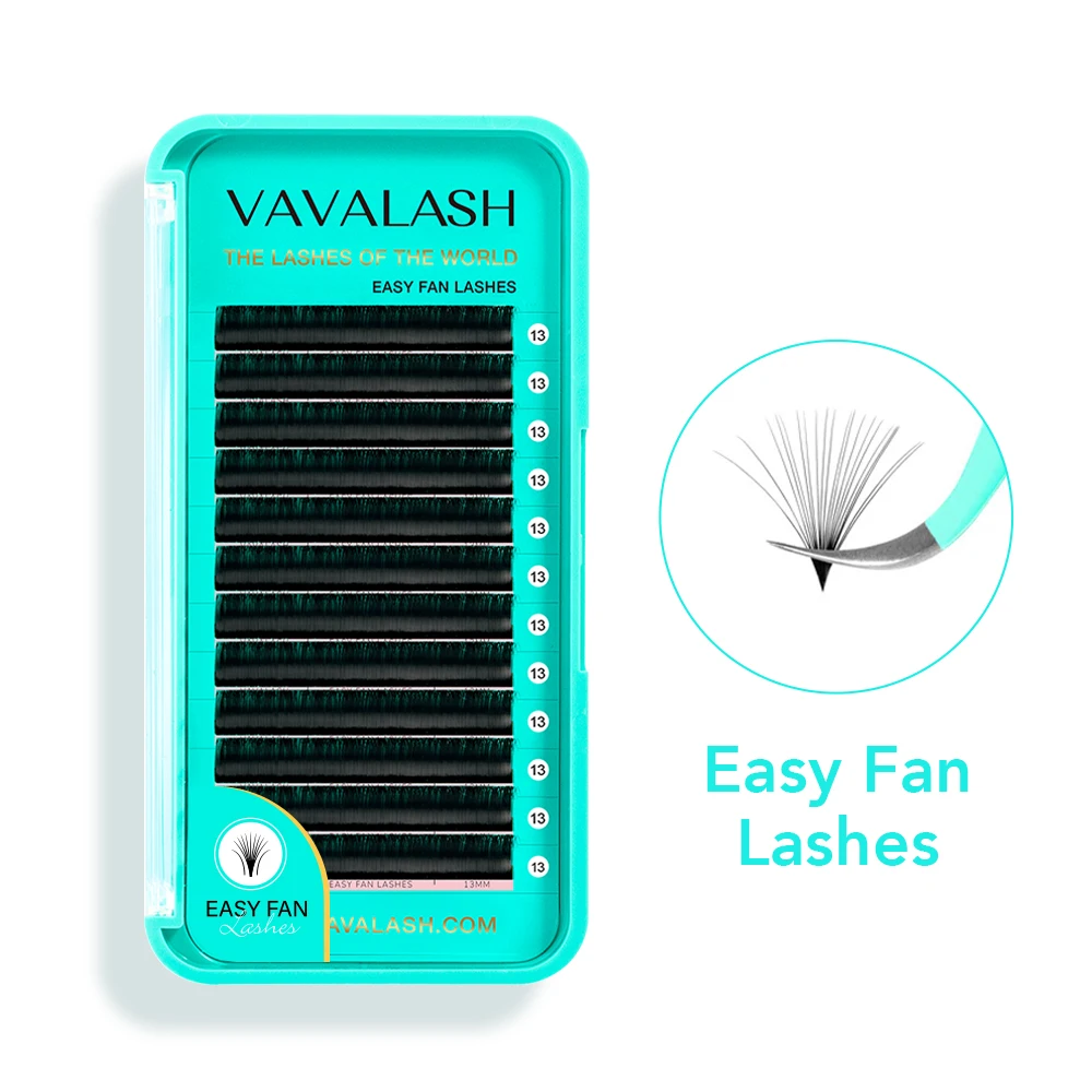 

VAVALASH Easy Fan Volume 0.03mm 0.05mm 0.07mm Eyelash Extensions Easy Blooming PBT Mink False Lashes Supplies