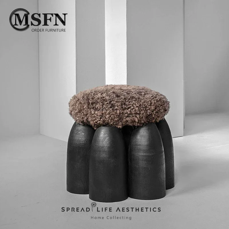 Bedroom Small Bullet Low Stool Living Room Sample Room Small Stool New