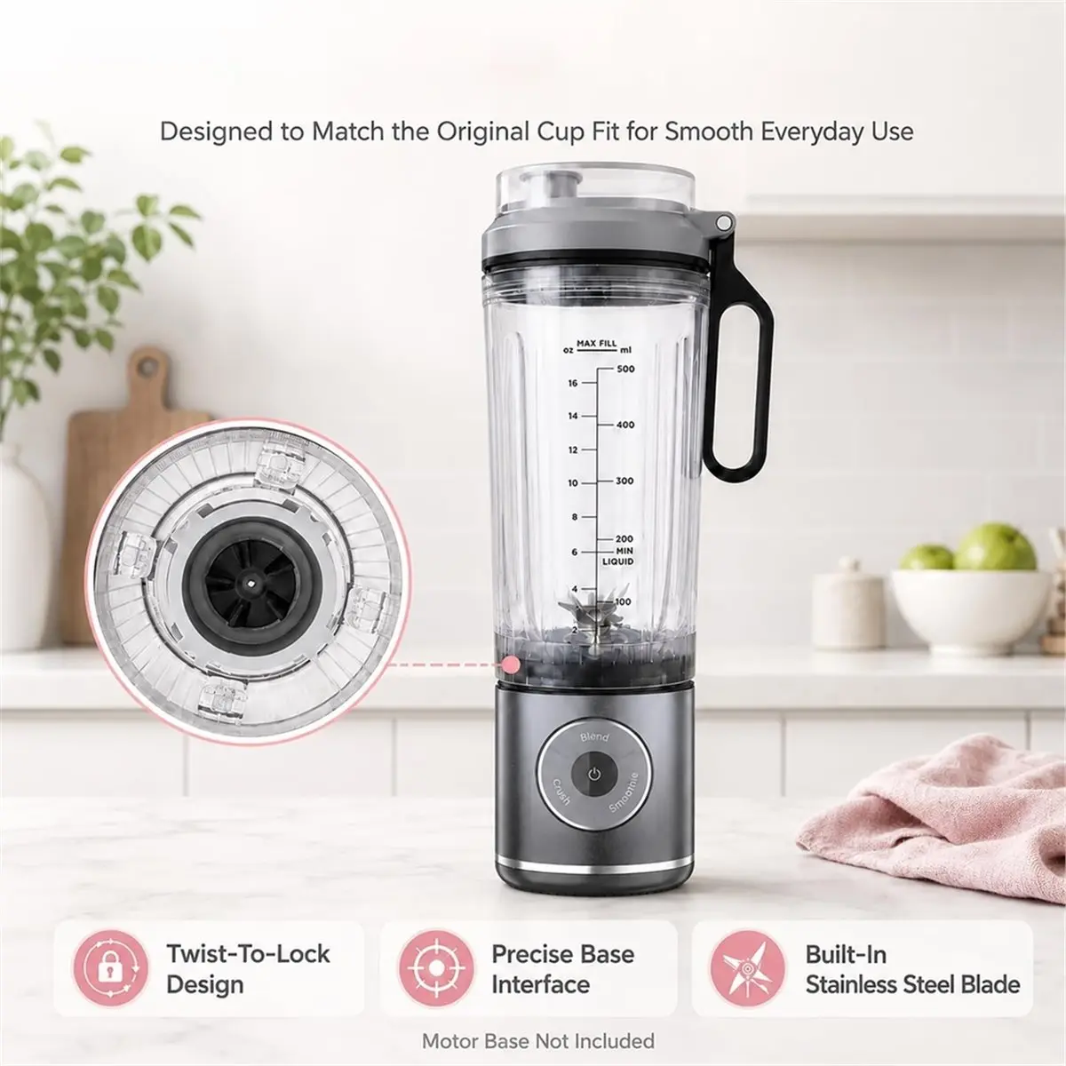 【a42f】replacement-22oz-grab-go-vessel-lid-for-max-blender-bc251-22oz-cup-with-leakproof-lid-and-boots-gary