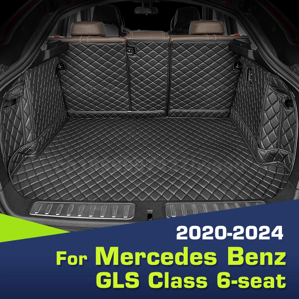 

For Mercedes Benz GLS Class 6-seat 2020-2024 Auto Full Coverage Trunk Mat Car Protective Pad Cargo Liner Interior Accessories