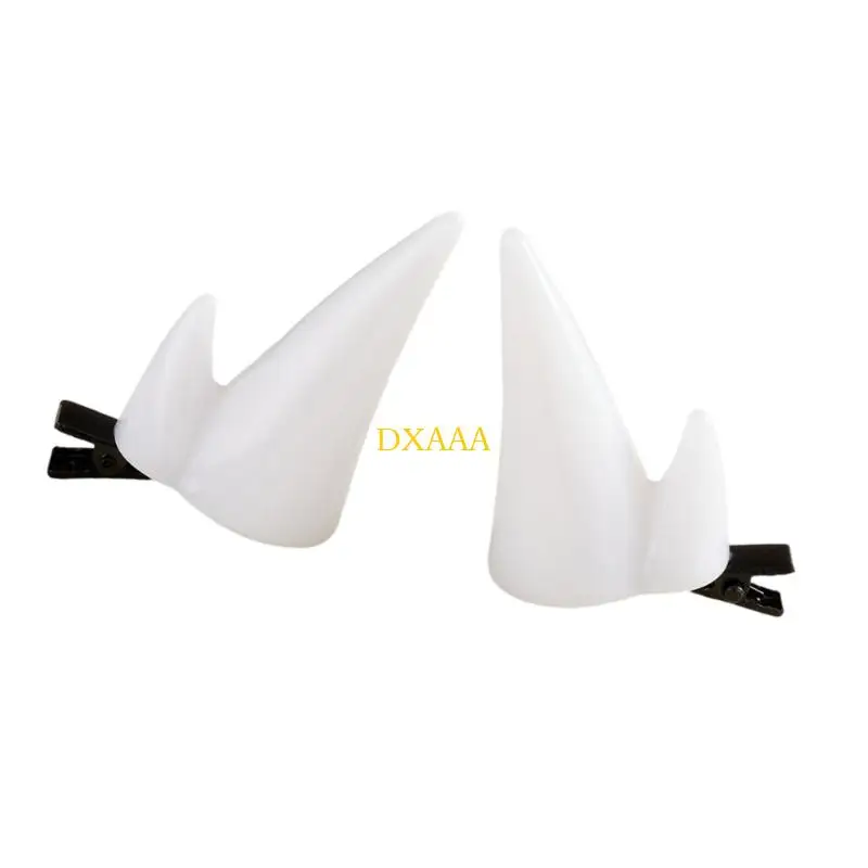 DXAA Practical Devil Horn Hair Clip For Costumes Parties Red Plastic Hairpins For Adults Kids Halloween Hair Accessories