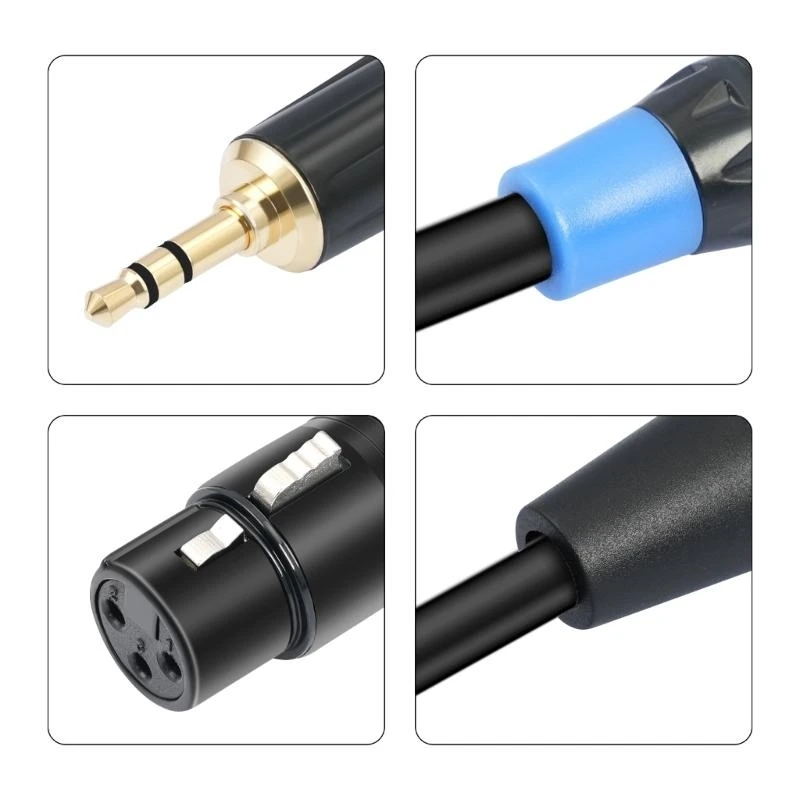 Microfoni Femmina a 3,5 mm Cavo microfonico stereo per le attrezzature registrazione Migliore vendita