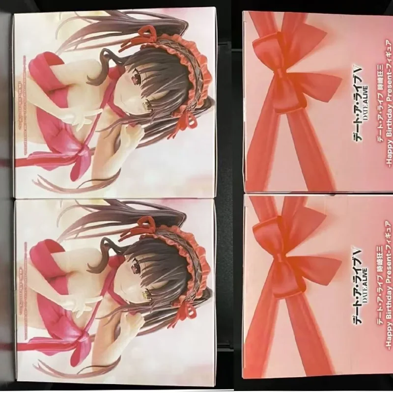 

Genuine Bandai Banpresto Date A Live Kurumi Tokisaki Happy Birthday Present Original Anime Figure Model Collector Figurine Toys