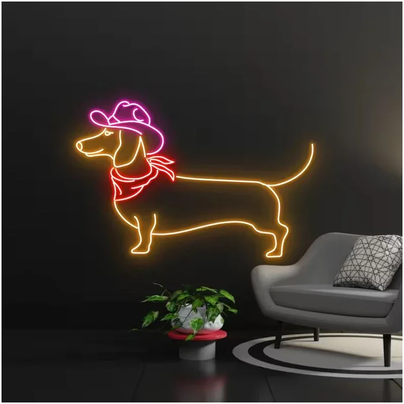 

Animal Dog Neon Sign Custom Neon Led Light for Art Anime Neon Signs Bedroom Living Room Wall Decor Cute Dog Lover Decoration