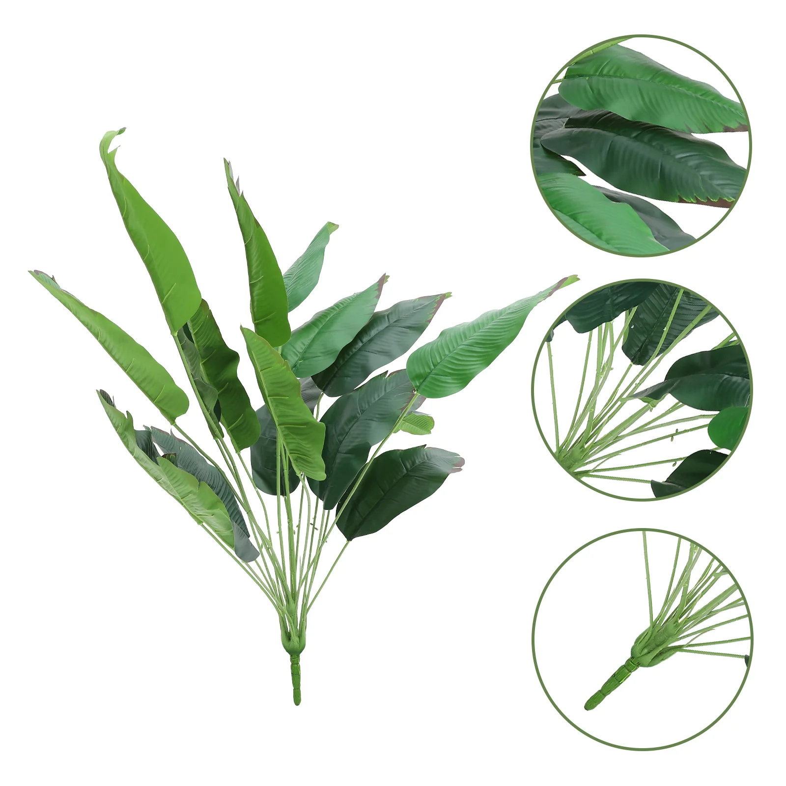 

18 Faux Plants 83cm Artificial Decor Realistic Leaf for Home Layout Vase Centerpieces Bedroom Kitchen