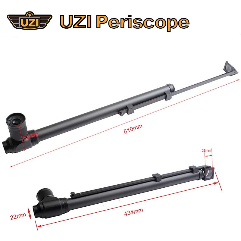 

UZI Tactical Periscope 5X20 Sportscope Retractable Monocular HD Optics For Hunting Shooting Bird Watching Night Vision Telescope