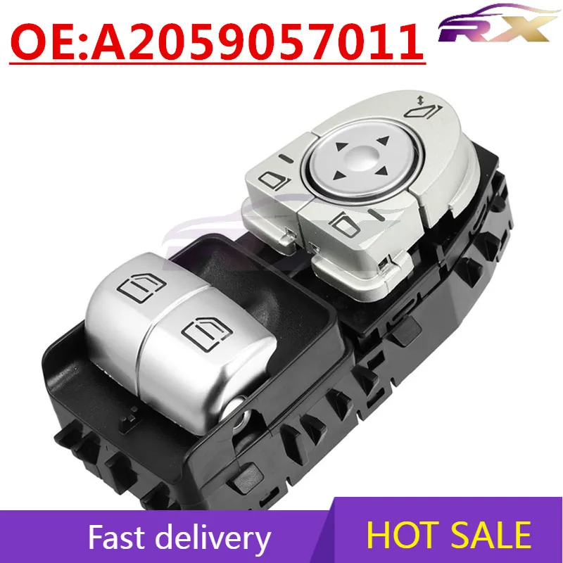 

OEM:A2059057011 Suitable for 2015-2020 Mercedes-Benz Viano Powered Windows and Glass Lifter Switch