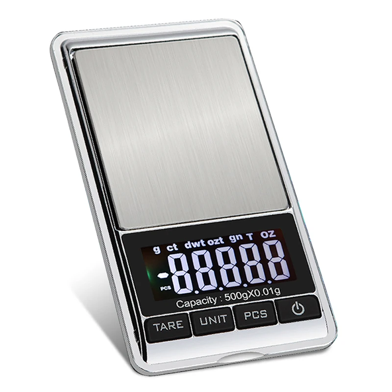 500g / 0.01g Mini Electronic Scale Precision Digital Pocket Scale Digital Jewelry Scales 0.01 Gram LCD Weight Balance Gold