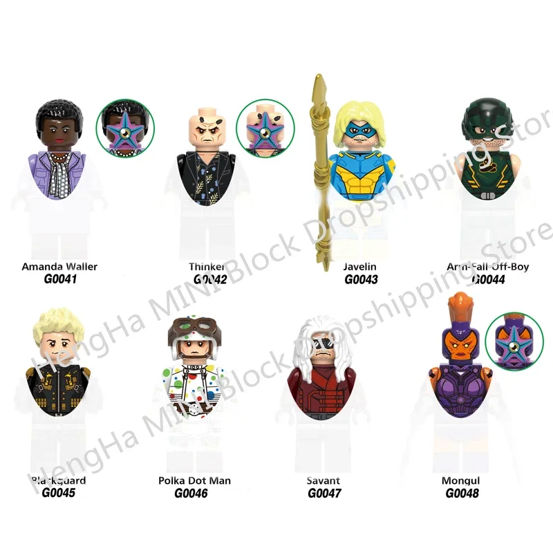 Blok Bangunan Kartun Anime Iron Man Pahlawan Super Mainan Figur Boneka Blok Rakitan Hadiah Natal Anak-anak