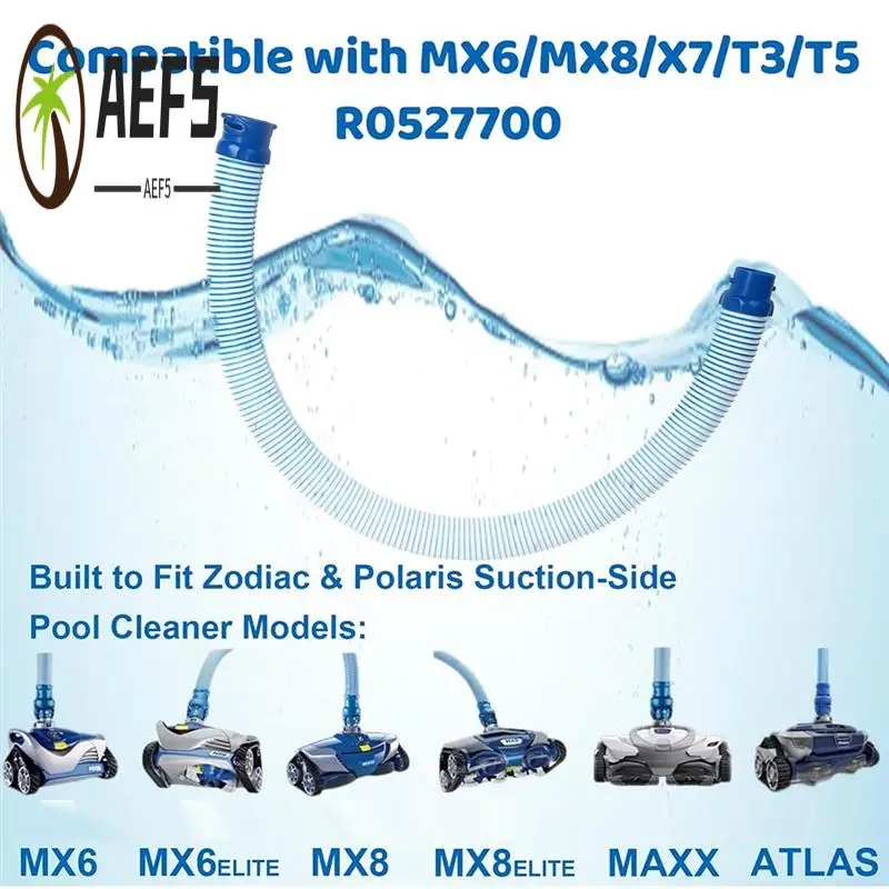 

AEF5-7 Pack R0527700 39Inch Pool Cleaning Vacuum Hoses, Fast Twist Lock Hose Replacement Kit For Zodiac MX6 MX8