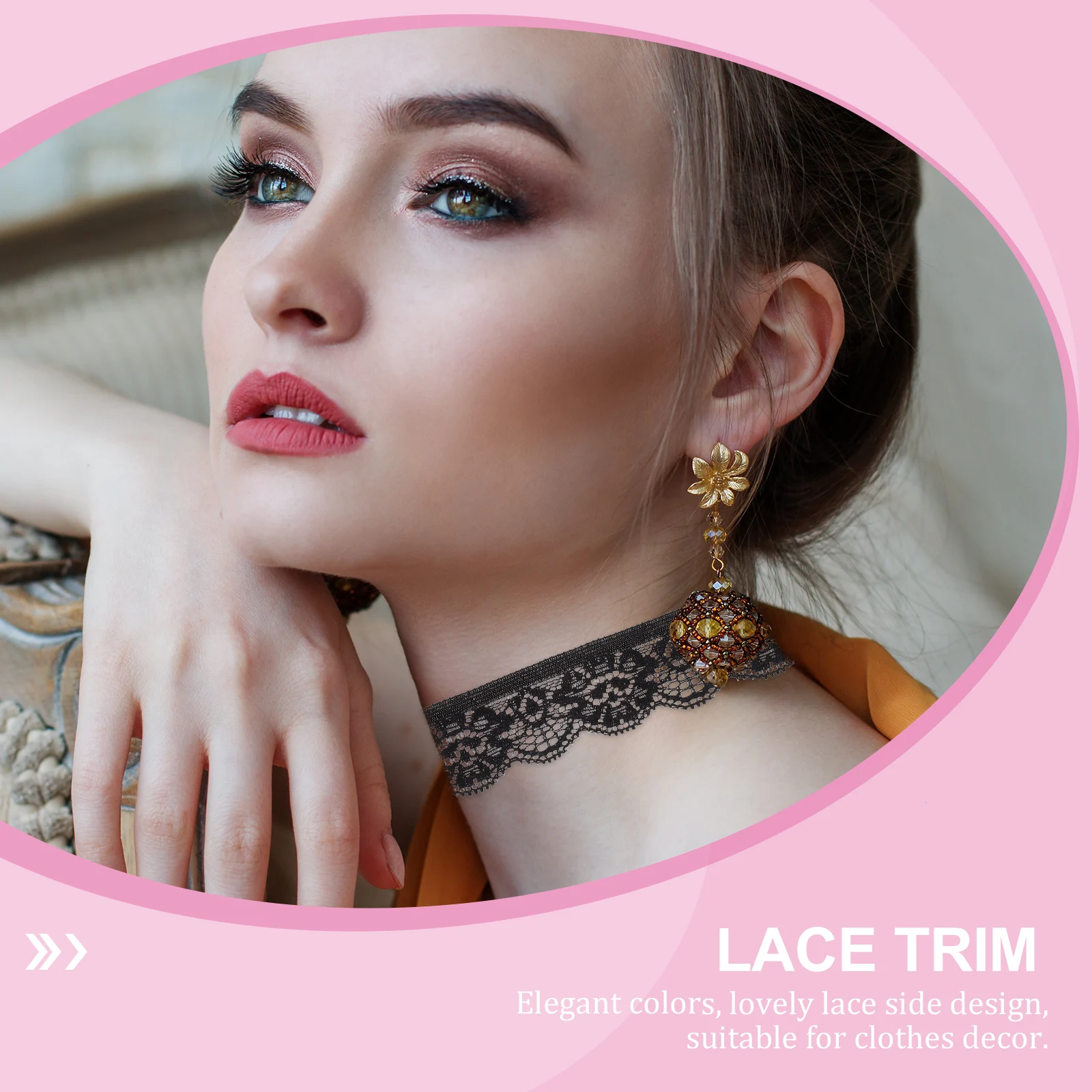 

Elegant Trim Unilateral Hollow Underwear Clothing Decorative Sewing Diy Garment Edging Springy Neckline Lace Accessory