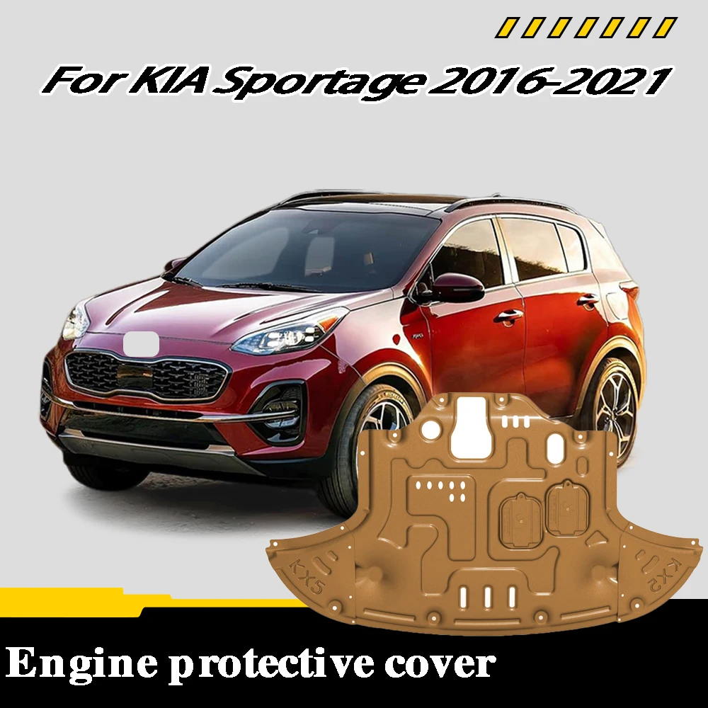 

Car Accessories Black Under Engine Guard Mudguard Board Splash Shield Mud Fender Plate Panel For KIA Sportage 2016-2021