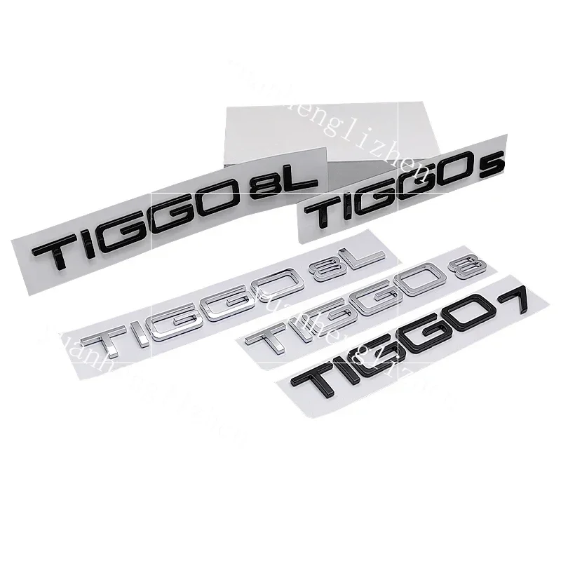 1pcs ABS Car Body Side Rear Trunk Emblem Badge Stickers For CHERY TIGGO 3 4 5 7 8 PRO 3X 5X 8L 2005-2025 Car Accessories