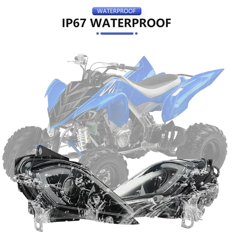 

Adjustable Headlights For Yamaha Raptor 700 700R YFZ450 YFZ450R YFZ450X Wolverine 450 350 Turn Signal Light 2006-2022