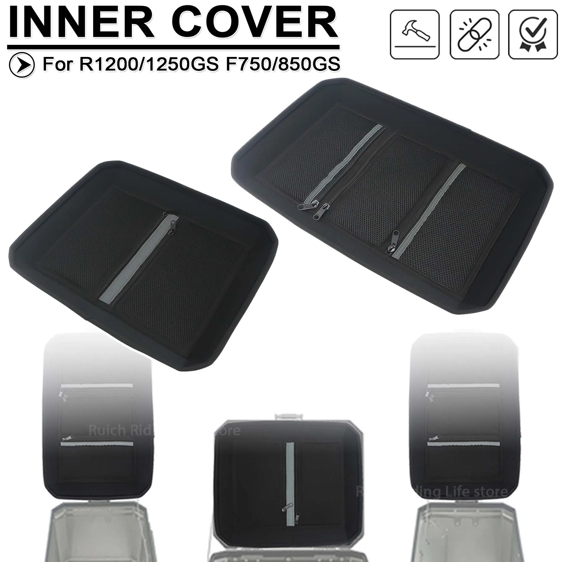 For BMW R1200GS R1250GS LC ADV R1200 F 750 850 GS Adventure Motorcycle Rear Luggage Box Inner Container Top Side Case Cover Bag