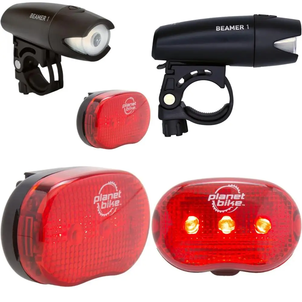

Beamer 1 & Blinky 3 Bike Light Set, White Head/Red Tail