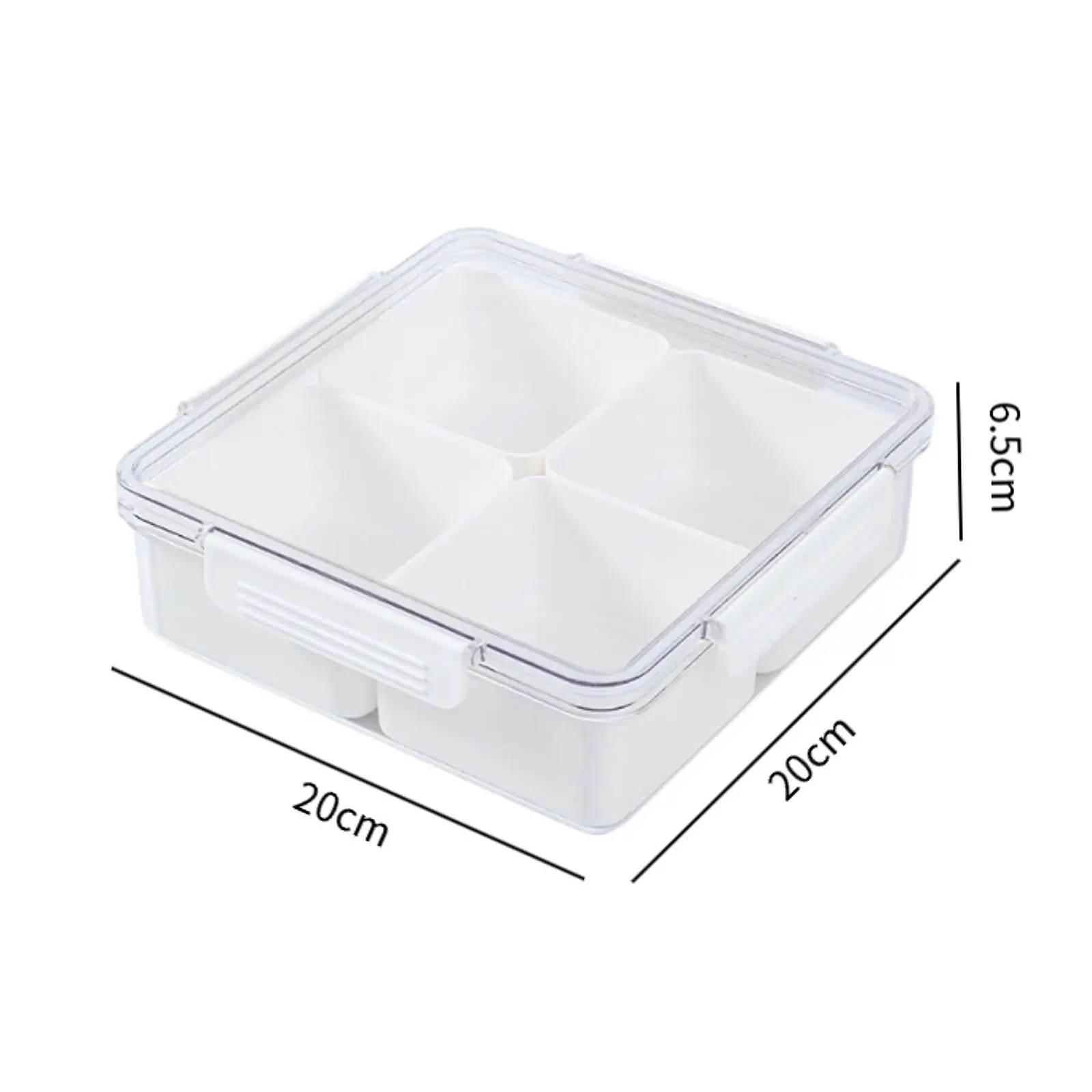 Boîte de service compartimentée empilable pour légumes, boîte à assaisonnements polyvalente, plateaux de rangement alimentaire, boîte de conservation pour réfrigérateur