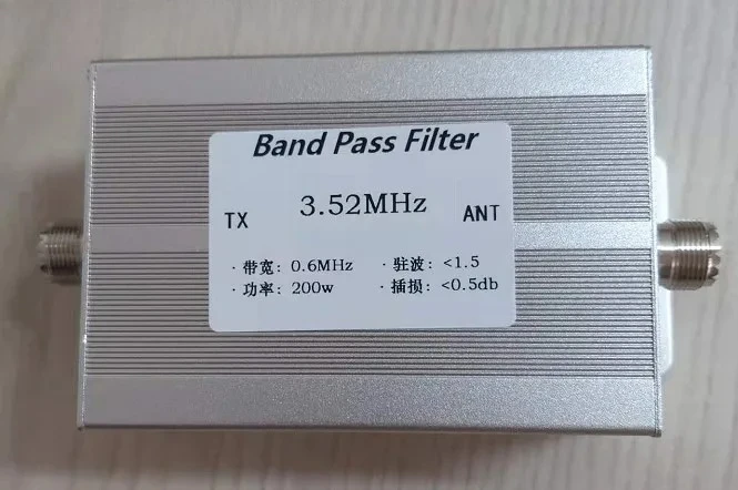 3.52MHz 80m Band M Female Seat Bandpass Filter BPF Anti-interference and Improve Sensitivity 200w