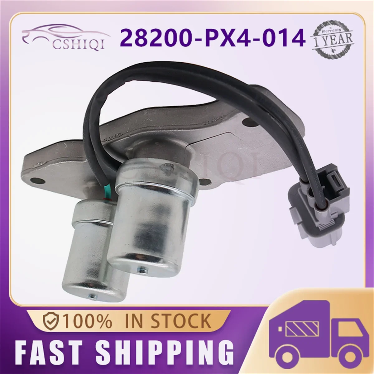 28200-PX4-014 Transmission Shift Control Solenoid Lock Up Solenoid 28200 PX4 014 For Honda Accord Prelude Odyssey 1990-1997