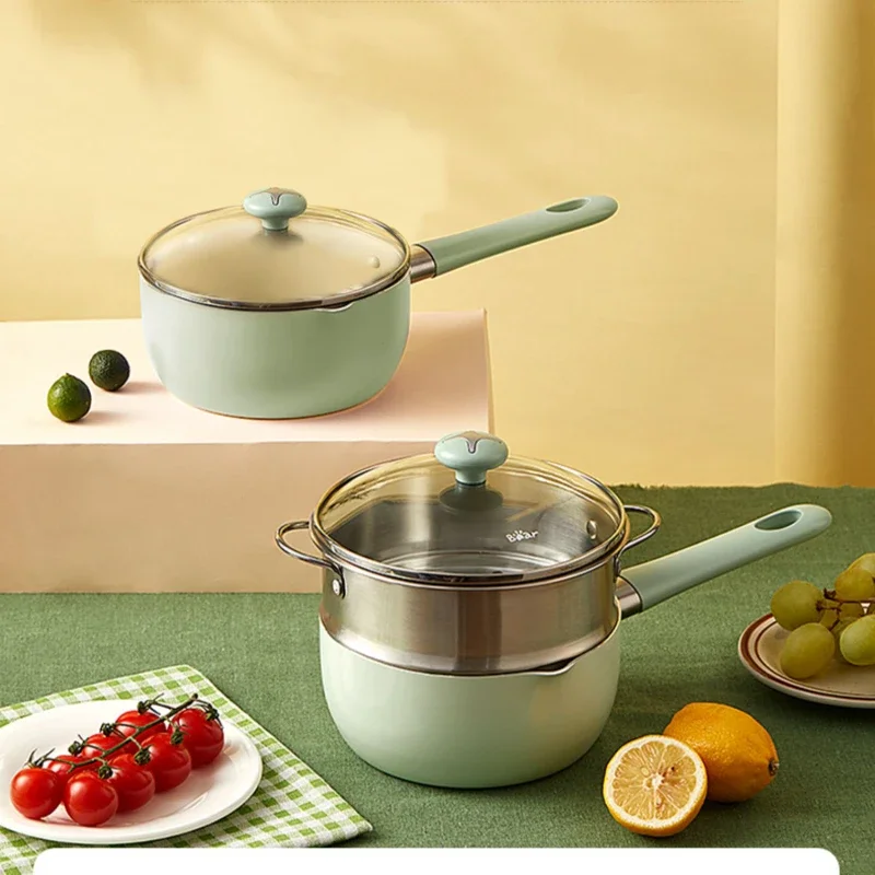 Milk Pot Baby Food Pot Baby Frying Integrated Non-Stick Pan Dedicated Small Pot Instant Noodles Hot Milk Milk Pot