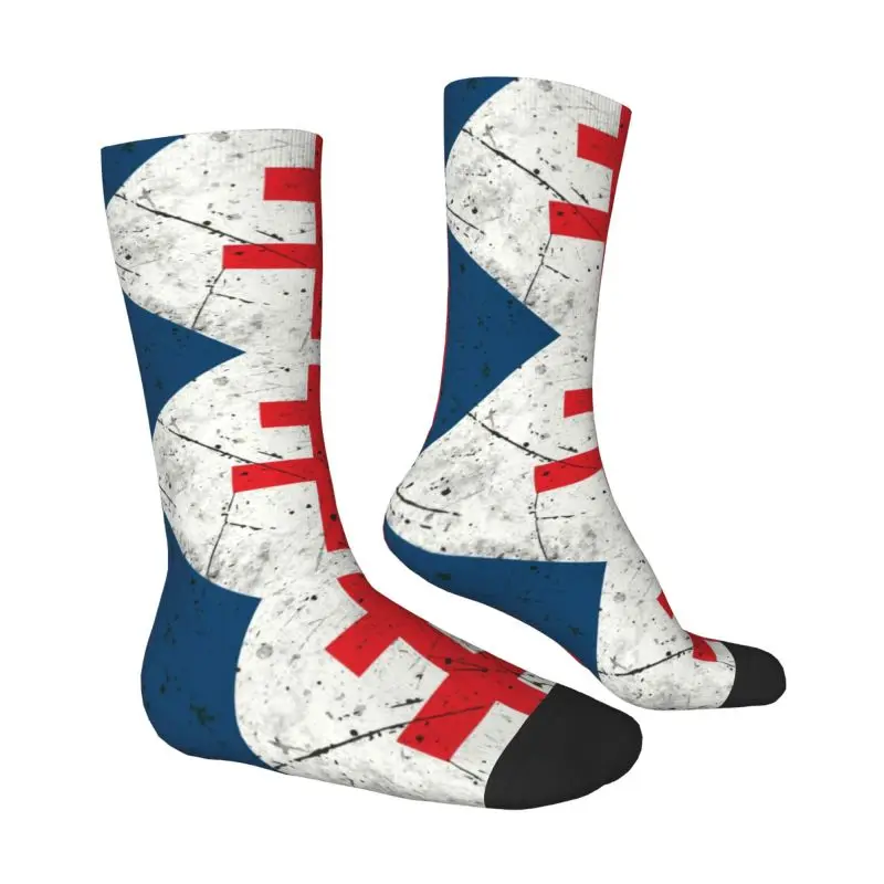 Funny Lorraine Cross Vintage Flag Socks Men Women Warm 3D Printed Free France French Basketball Sports Socks