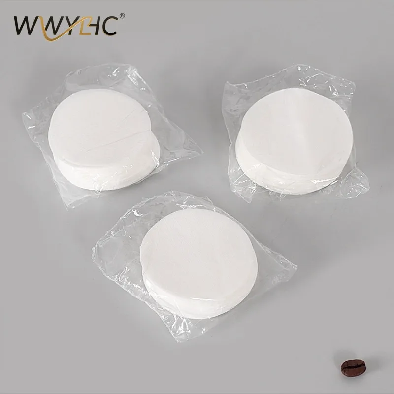 Suitable for Powder Bowl Filter Paper Round Imported Secondary Water  Coffee Machine Handle Filter Screen Piece 51/53/58 Mm