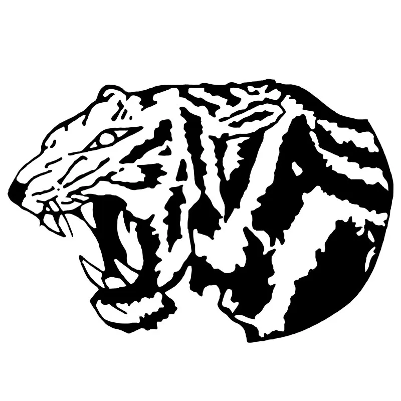 

Creative Tiger Head Pattern Car Sticker Vinyl Decal, Apply for Car Rear Windshield, Bumper, Car body, Truck, Motorcycle, Laptop