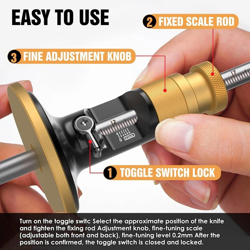 A7THK-ホイールマーキングゲージ、木工ダブテールスクライビングゲージ、スクライバーマーキングツール、木工プロジェクトに不可欠なツール