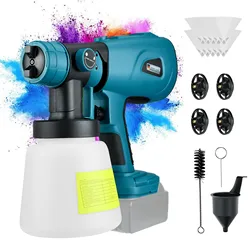 Electric Spray Gun for Makita 18V 20V Li-ion Battery Auto Furniture Coating Airbrush Cordless Portable Paint Sprayer