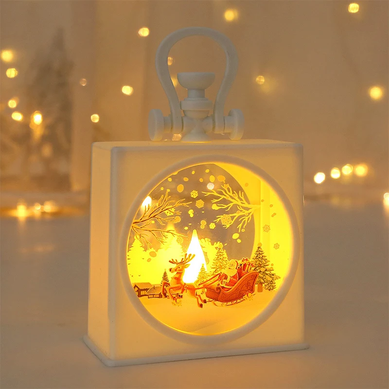 Christmas Decoration Led Night Light Hand held Small Oil Lamp Desktop Window Display Creative Children\'s Gift Small Night Lights