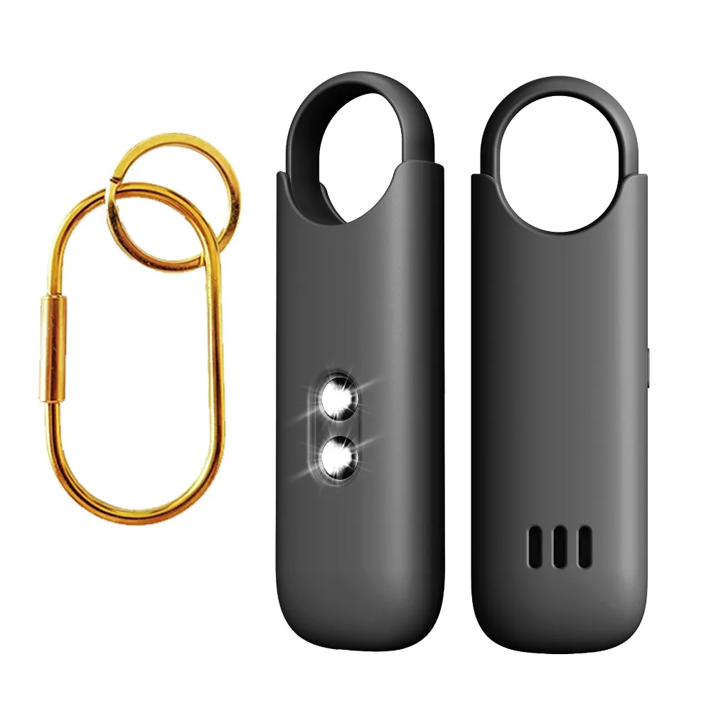 

130dB Personal Safety Alarm with Dual LED Light Mini Self Defense Keychain Rechargeable Portable Personal Self Defense Alarm